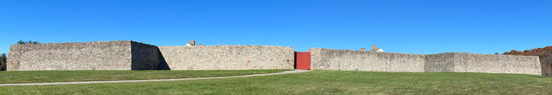 Gate of the fort at Fort Frederick