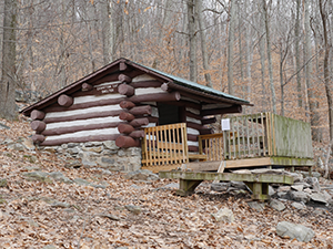Crampton Gap Appalachian Trail shelter