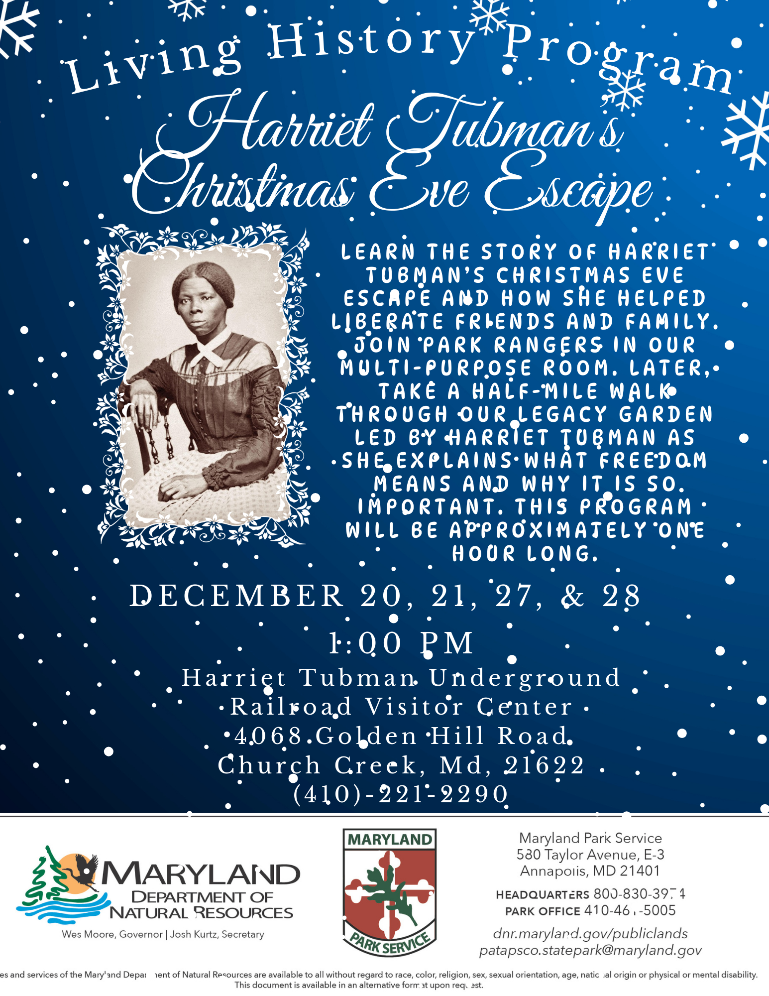 HTURR Christmas Eve Living History Program event