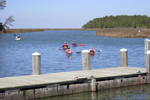 Kayakers at Janes Island State Park