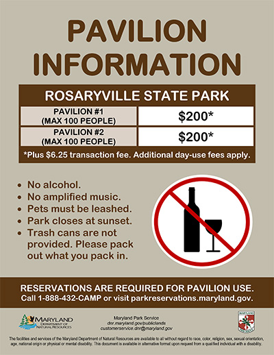 Pavilion in Rosayville State Park