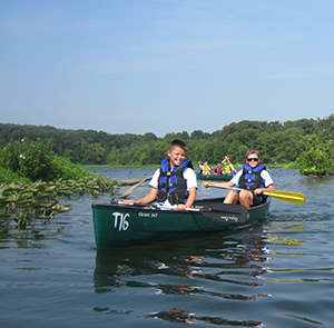Canoeing in Tuckahoe State Park