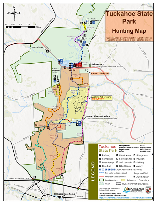 Tuckahoe Hunting Map