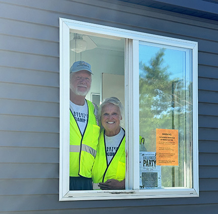 Volunteers at Assateague State Park.