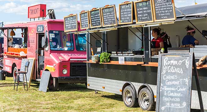 Food truck at outdoor event
