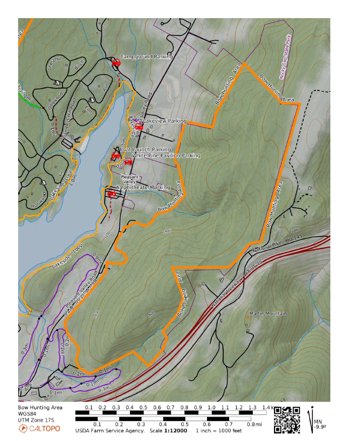 Rocky Gap Bow Hunting Area