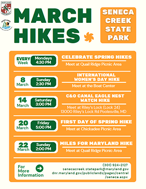 links to pdf version of March hikes Flyer