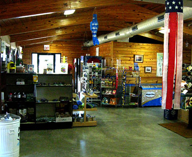 Inside of a campstore