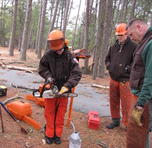 Chainsaw training