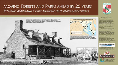 CCC Exhibit at Gambrill State Park: Moving Forests and Parks Ahead