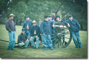 DNR's Oyster Wars Cannon and Crew at South Mountain Museum Dedication