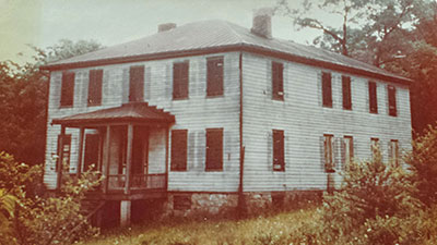 Photograph of the Herrington Manor house in 1940.