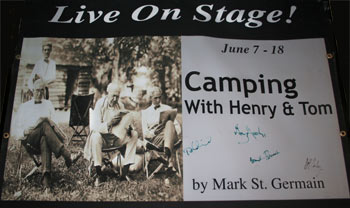 "Camping with Henry and Tom" Playbill