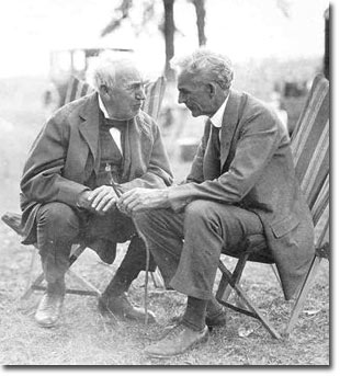 Thomas A. Edison and Henry Ford