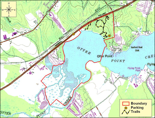 Otter Point Creek Map