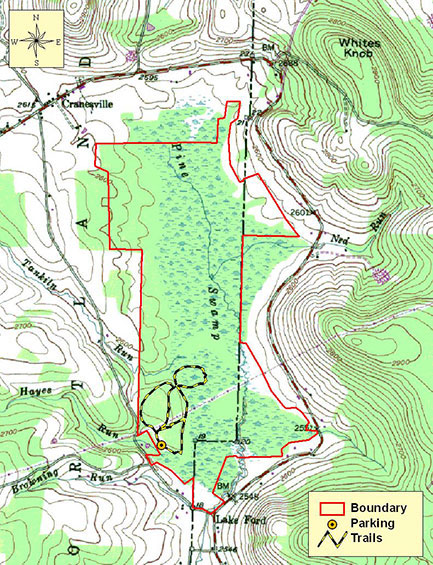 MD DNR Map of Craneville Swamp