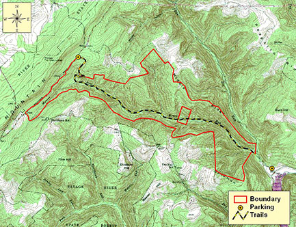 MD DNR Map of Monroe Run Natural Area