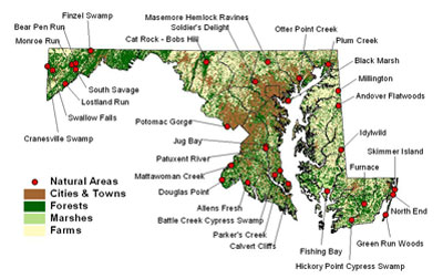 Natural Areas Map