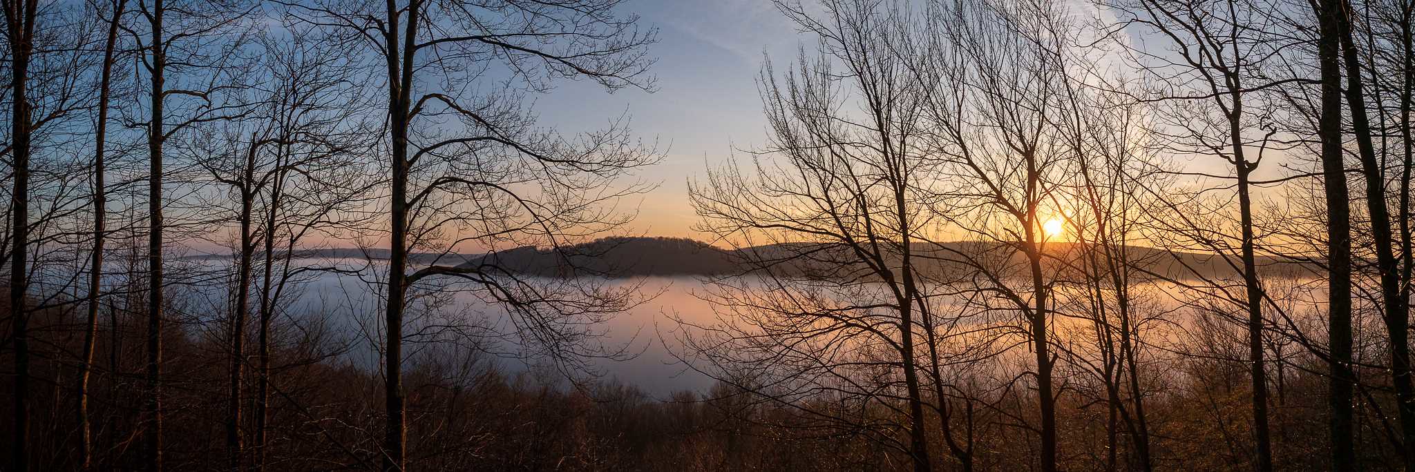 Foggy Morning over the Lake. Photo by Ken Walz. photo by Ken  Walz